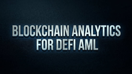 Blockchain analytics process for DeFi AML including wallet screening, transaction monitoring, risk scoring, and on-chain investigations.