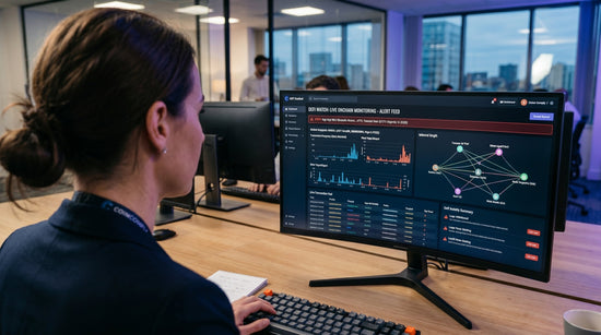 Compliance analyst monitoring DeFi transactions and on-chain activity to identify suspicious wallet behavior and financial crime risks.