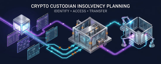 Crypto custodian preparing client records, access controls and transfer pathways for insolvency.