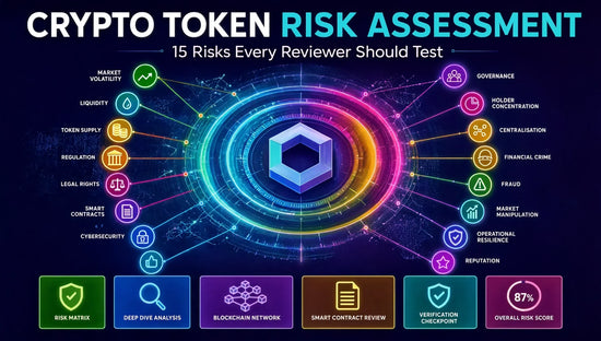 Crypto token risk assessment covering 15 market, technical, regulatory and financial crime risks
