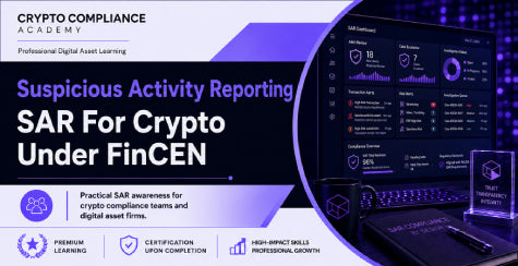 Suspicious Activity Reporting SAR for Crypto Under FinCEN online crypto compliance course